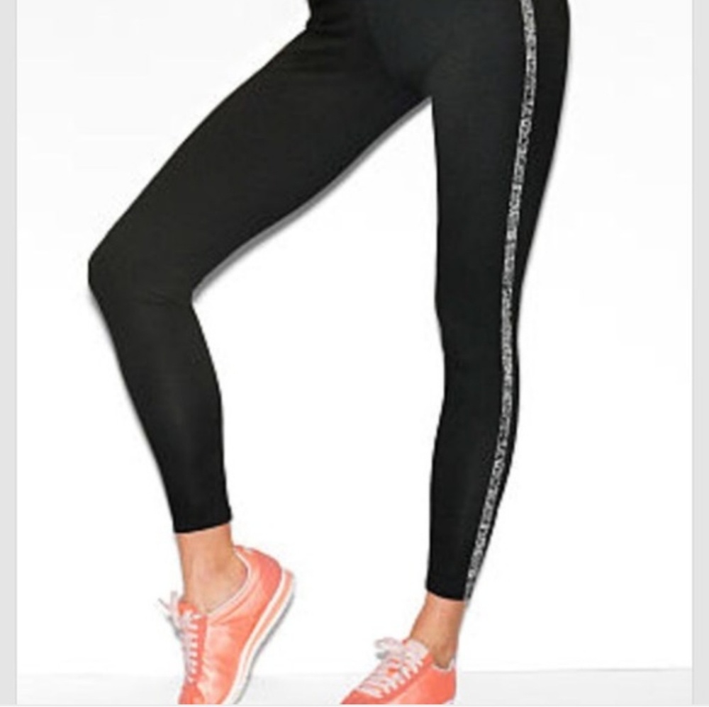 [M] VS PINK Black Sequined Pants